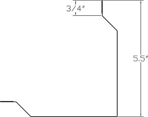 Large Outside Corner- 2D