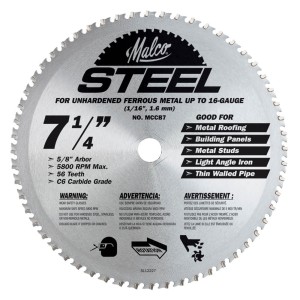 mccb7Metal Cutting Circular Saw Blade by Malco Small 1