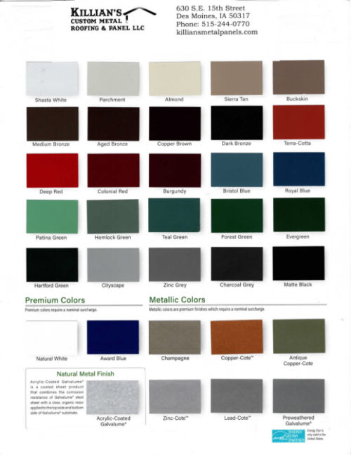 Color Chart Commercial 500w