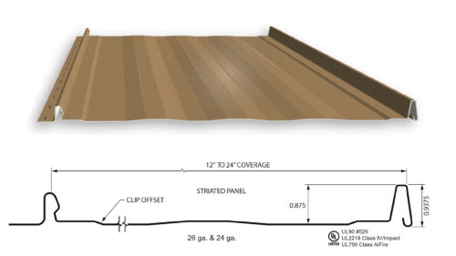 standing seam panel